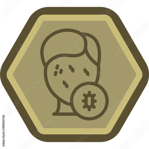 Skin Allergy Vector Icon Design