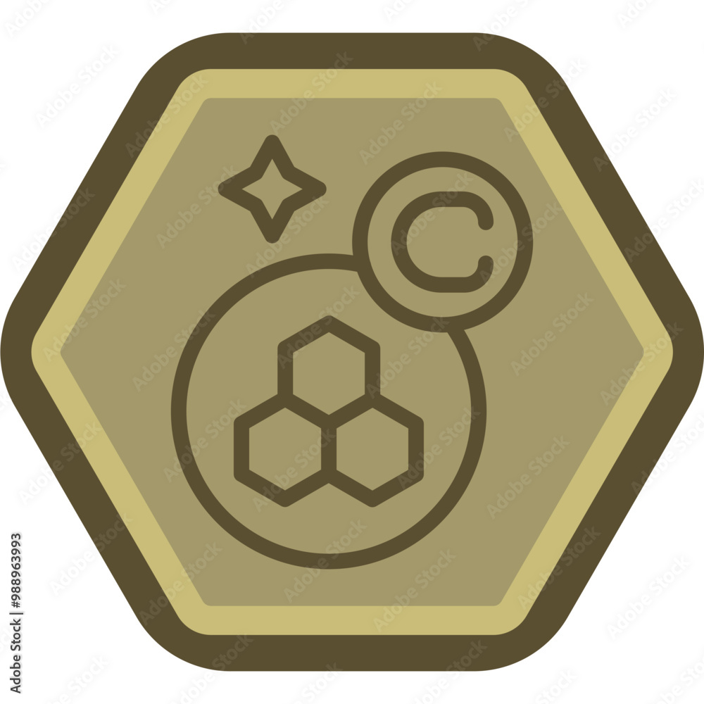 Collagen Vector Icon Design Collagen Vector Icon Design