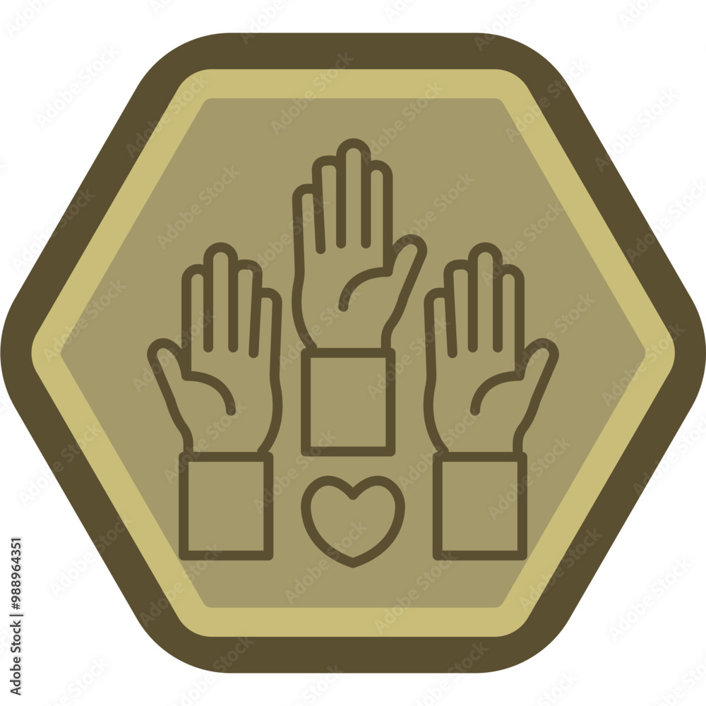 Volunteering Vector Icon Design Volunteering Vector Icon Design
