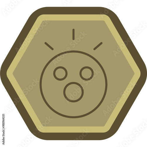 Awe Vector Icon Design