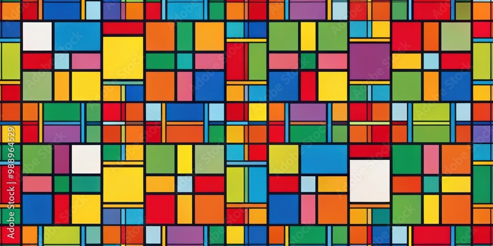 Abstract geometric pattern with colorful rectangles Abstract geometric pattern with colorful rectangles