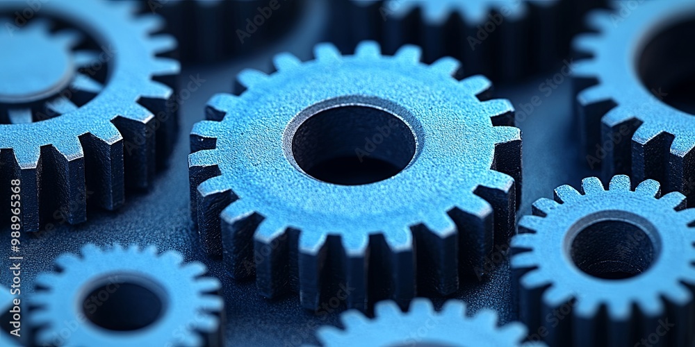 Interlocking Metallic Gears, a Symbol of Precision and Collaboration Interlocking Metallic Gears, a Symbol of Precision and Collaboration