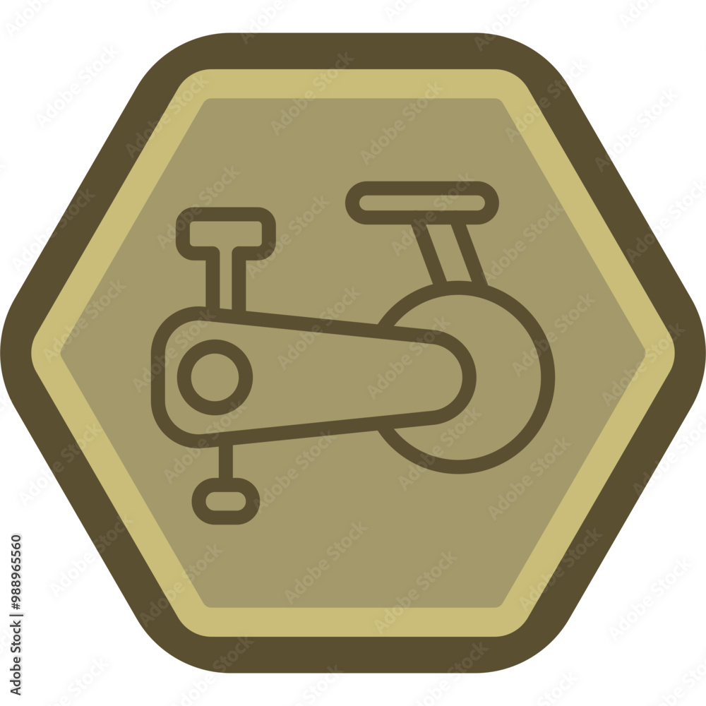 Exercise Bike Vector Icon Design Exercise Bike Vector Icon Design