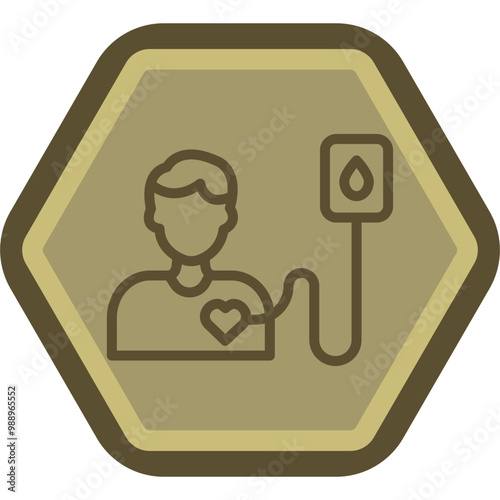 Donor Vector Icon Design