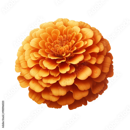 marigold flower isolated on transparent background,png image,Indian traditional functions pongal, vishu, ugadi, diwali, marriage, pooja,onam Pookalam.
