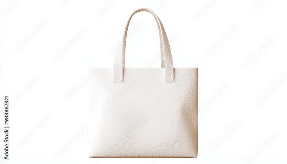 A simple canvas tote bag with handles A simple canvas tote bag with handles