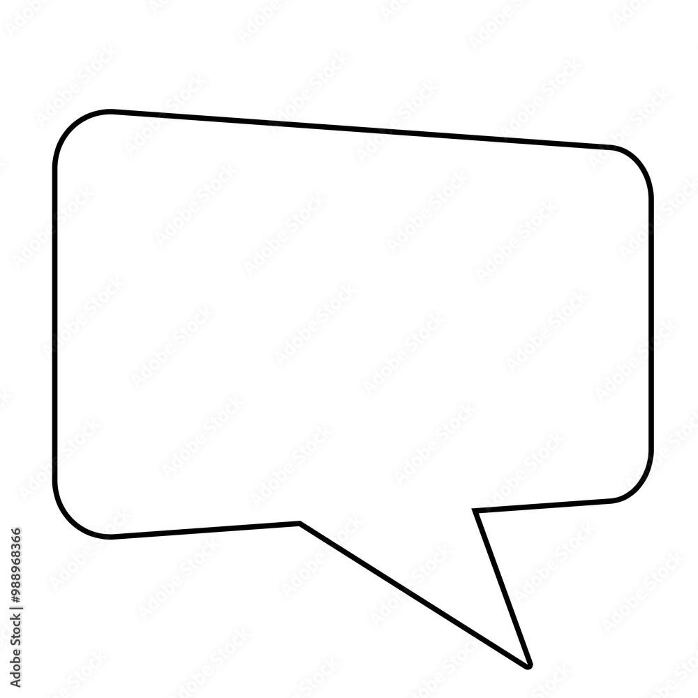 Fototapeta premium Creative Speech Bubbles: Customizable Designs for Conversations and Messages