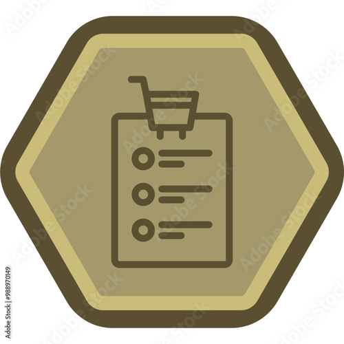 Shopping List Icon Design