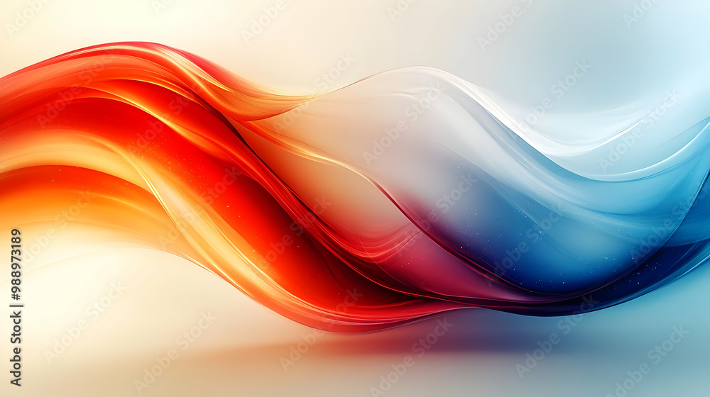 Abstract Colorful Waves Flowing and Dancing in the Background Abstract Colorful Waves Flowing and Dancing in the Background
