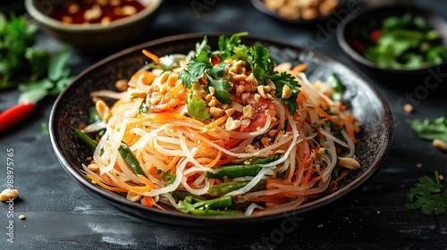 Green papaya salad (son tam salad), Thai salad