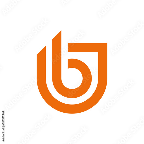 Illustration vector graphic of letter b and shield logo design