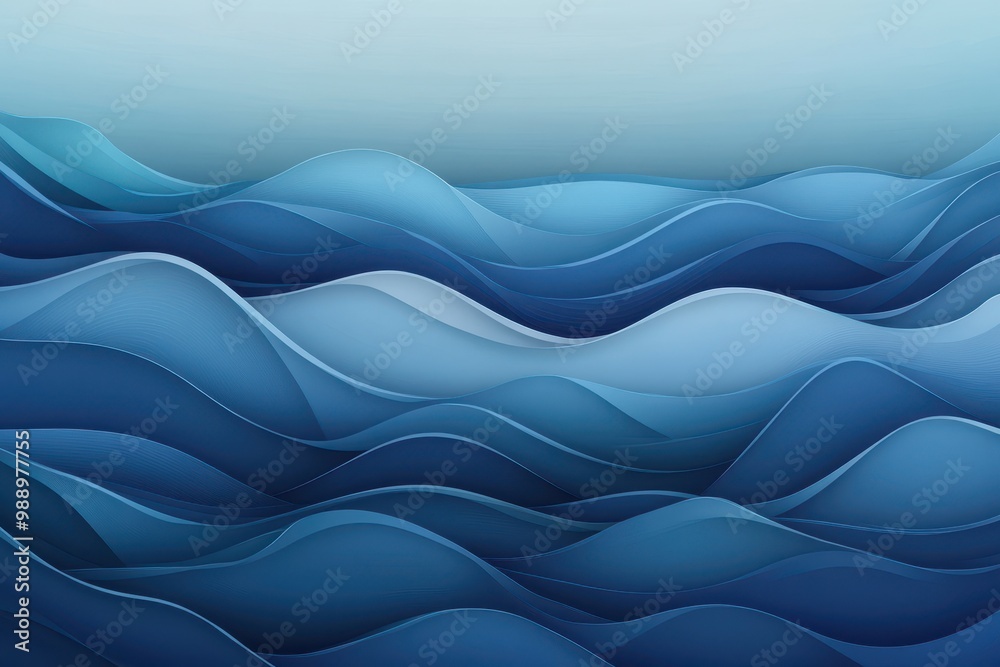 Abstract Blue Paper Wave Pattern Background Abstract Blue Paper Wave Pattern Background
