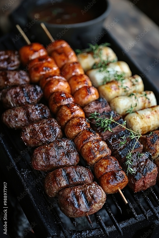 Authentic Asado Experience - Argentine Barbecue with Beef, Pork, and Sausages Grilled over Wood and Charcoal Authentic Asado Experience - Argentine Barbecue with Beef, Pork, and Sausages Grilled over Wood and Charcoal