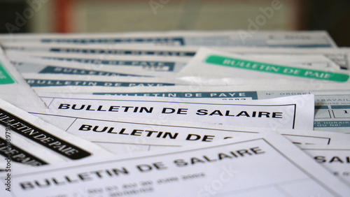 Photos Bulletin de paie, bulletin de paye, fiches de salaire