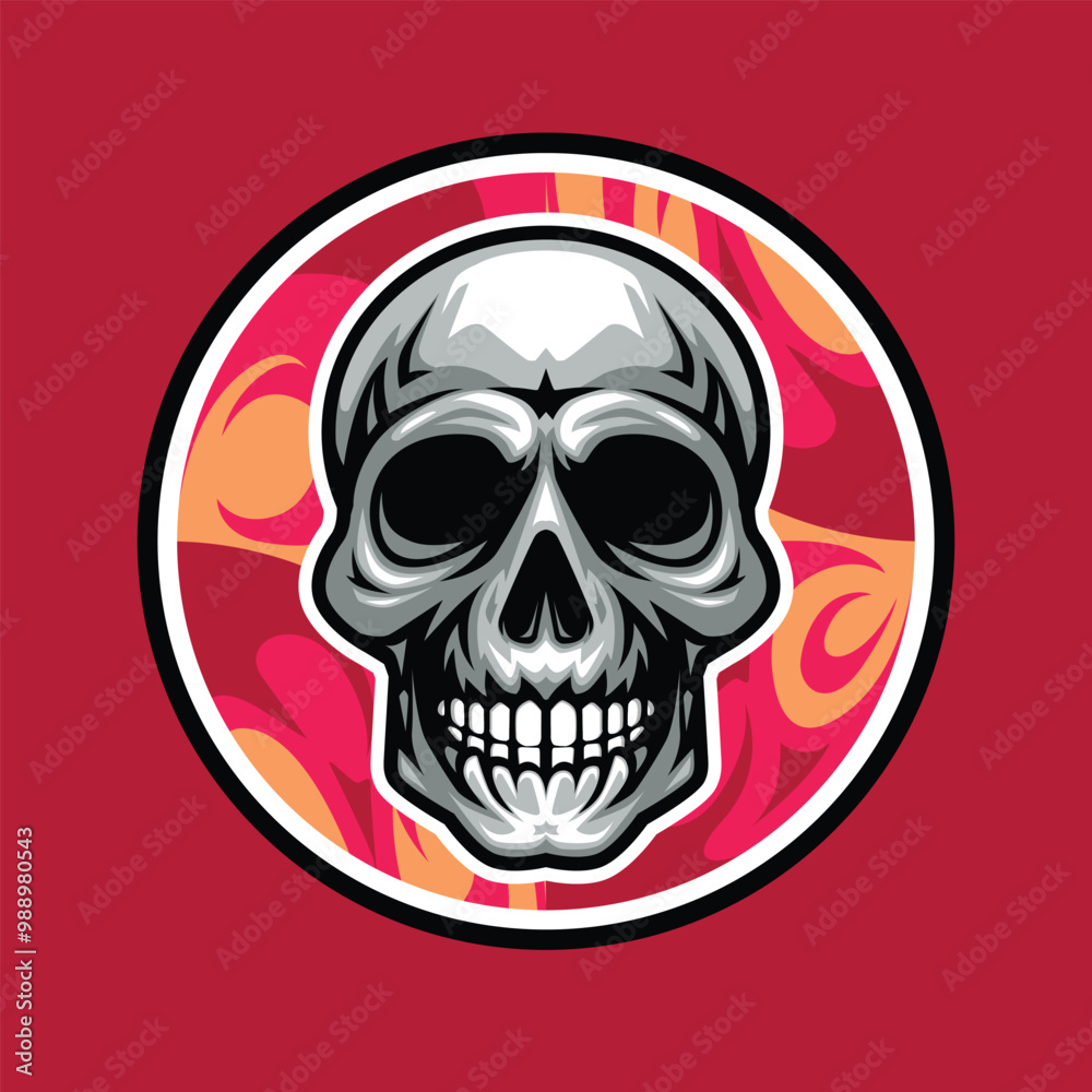 Skull vector logo illustration Skull vector logo illustration