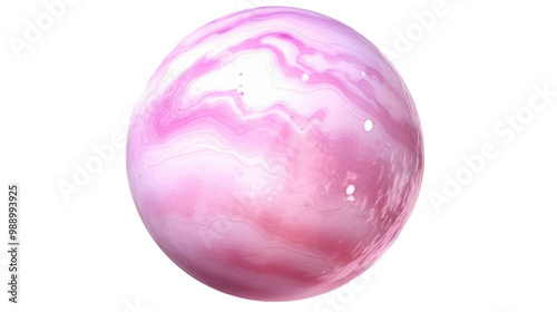 Pink planet isolated on white or transparent background.png