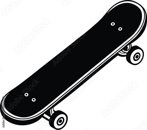 skateboard isolated on white