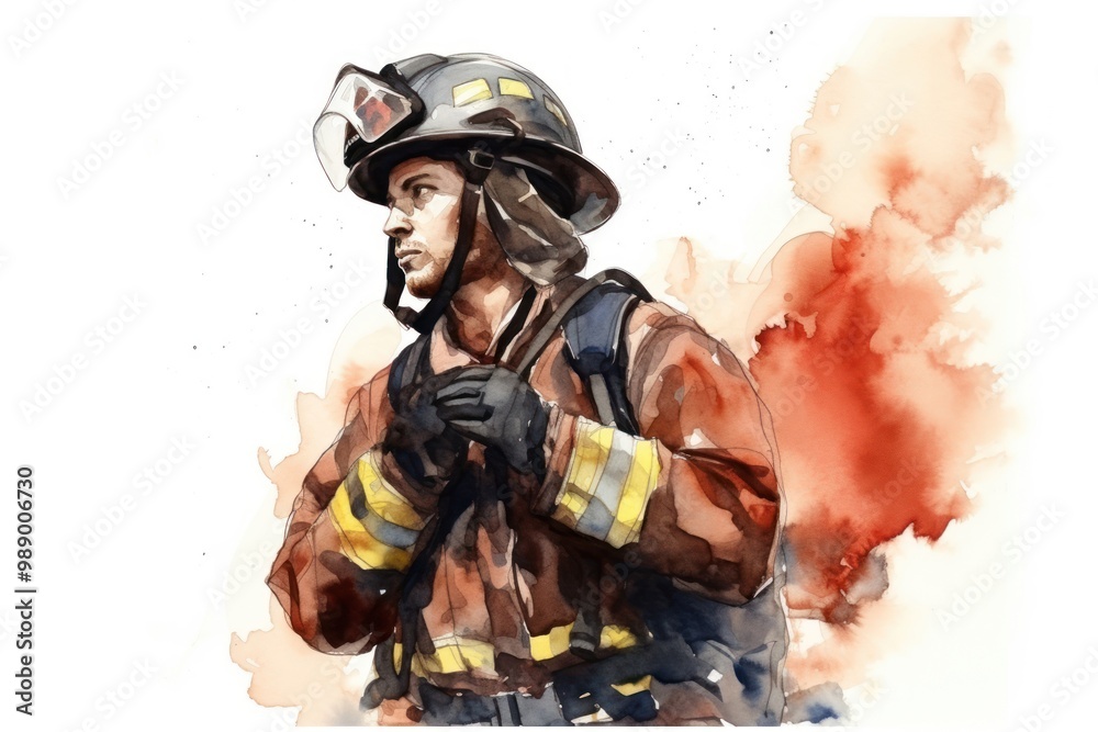 Fototapeta premium Firefighter helmet adult photography.