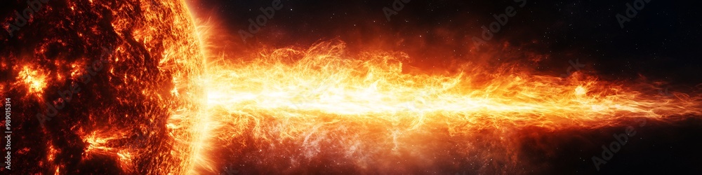 Solar Flare Eruption in Space Solar Flare Eruption in Space