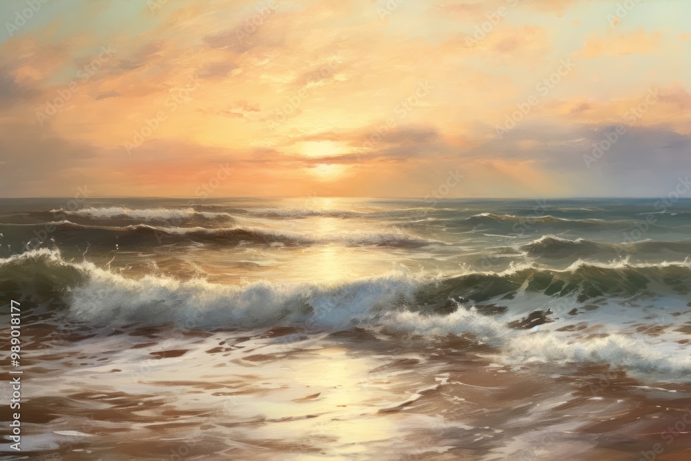 Sunrise beach landscape outdoors. Sunrise beach landscape outdoors.