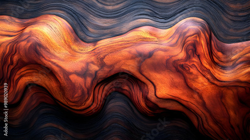 Abstract Wavy Wooden Texture Background