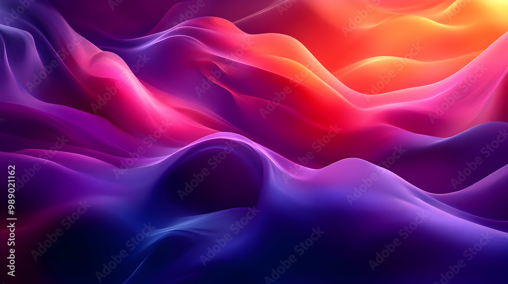 Abstract Wavy Background in Vibrant Colors: Purple, Pink, and Orange Abstract Wavy Background in Vibrant Colors: Purple, Pink, and Orange