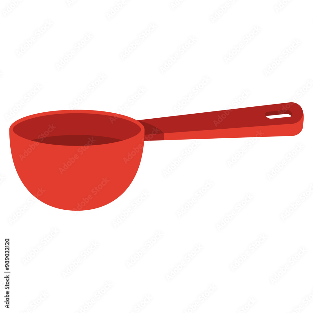 Plastic coffee scoop vector cartoon illustration isolated on a white background. Plastic coffee scoop vector cartoon illustration isolated on a white background.