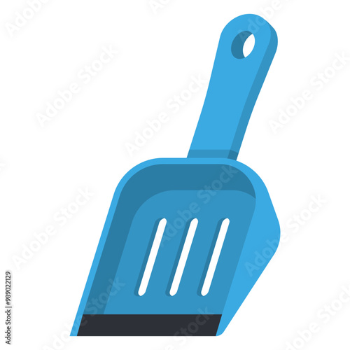 Litter scoop for cat vector cartoon illustration isolated on a white background.