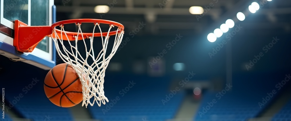 Failed Attempt at Scoring the Winning Points in a Basketball Game, the ball out basket Failed Attempt at Scoring the Winning Points in a Basketball Game, the ball out basket