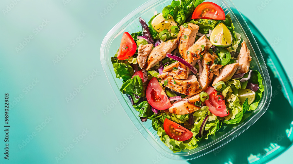 Fresh and vibrant Mexican chicken salad featuring grilled chicken, crisp lettuce, juicy tomatoes, and zesty lime. Perfect for healthy meal or snack! Fresh and vibrant Mexican chicken salad featuring grilled chicken, crisp lettuce, juicy tomatoes, and zesty lime. Perfect for healthy meal or snack!