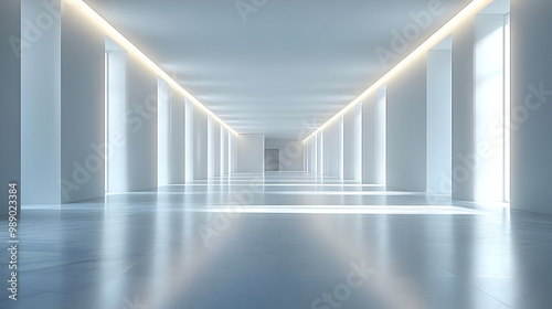 Modern Hallway with Light and Minimalist Design