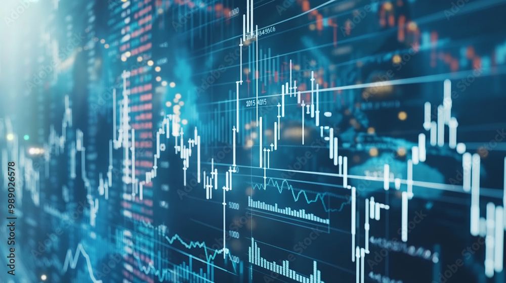 Stock Market Data Analysis on a Computer Screen Stock Market Data Analysis on a Computer Screen