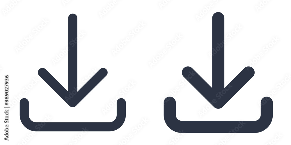 Download or Receive simple icons set designed in filled, outline, line and stroke style Download or Receive simple icons set designed in filled, outline, line and stroke style