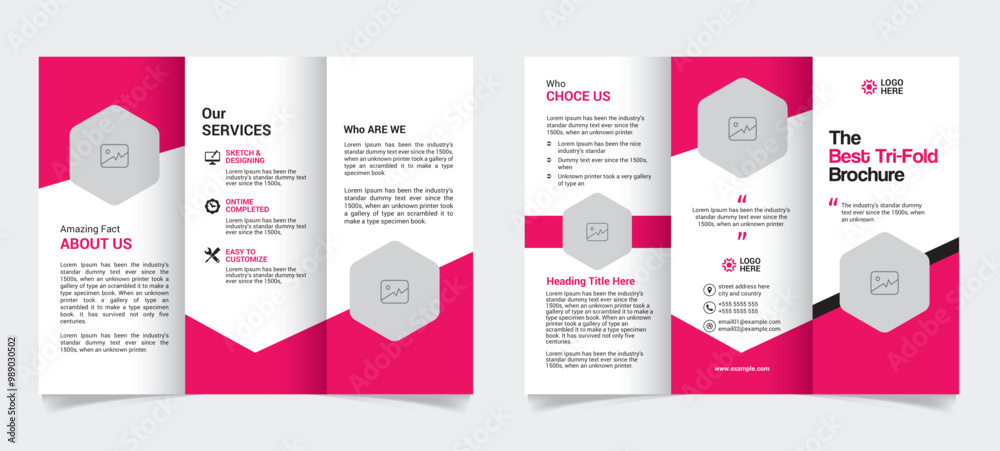 Trifold Brochure Template Vector File