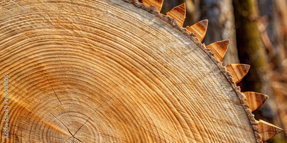 Abstract texture of a tree trunk cut with a saw blade, showcasing natural patterns and textures Abstract texture of a tree trunk cut with a saw blade, showcasing natural patterns and textures