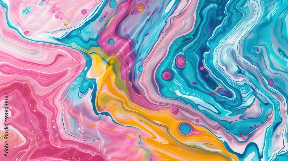 Vibrant Marbled Canvas, an explosion of bold colors and dynamic swirls, showcasing playful textures that evoke energy and creativity in fluid art design. Vibrant Marbled Canvas, an explosion of bold colors and dynamic swirls, showcasing playful textures that evoke energy and creativity in fluid art design.