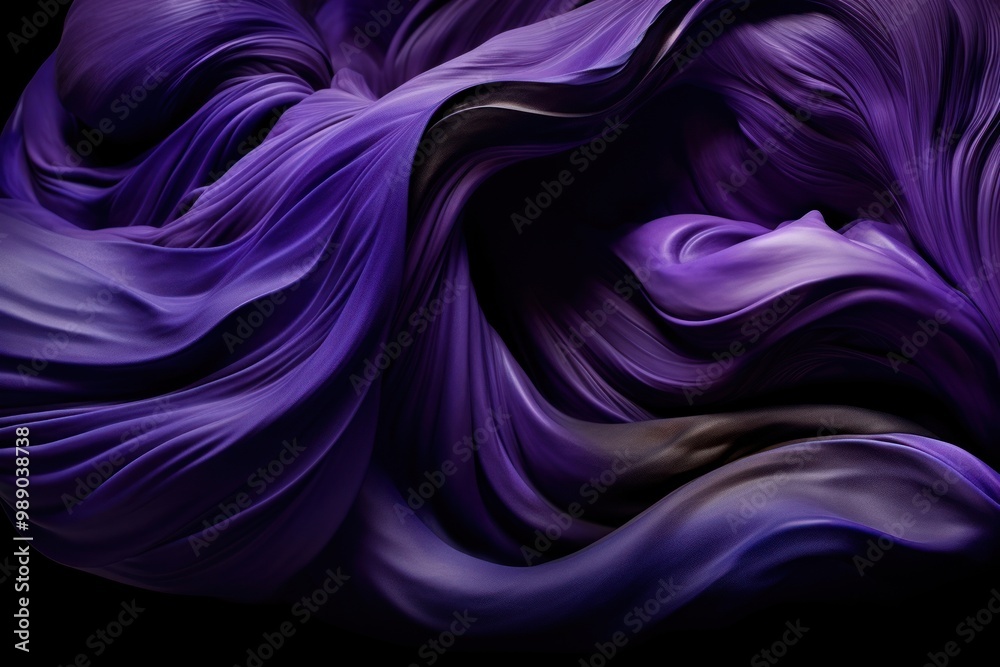 Abstract sculpture purple smooth curve. Abstract sculpture purple smooth curve.