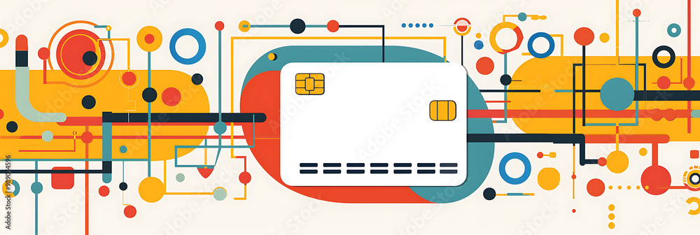 Obraz premium Modern healthcare card dedicated future of AIdriven public health strategies minimalist design an expansive blank area on the upper center for writing framed by abstract epidemiological data patterns