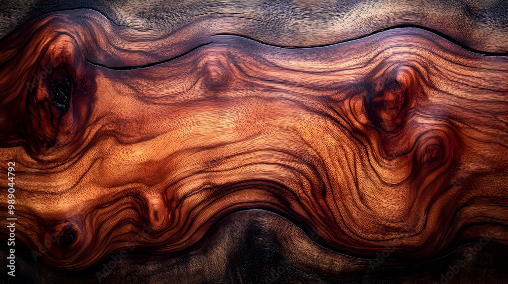 Fototapeta premium Wavy Wood Grain Texture Background Image