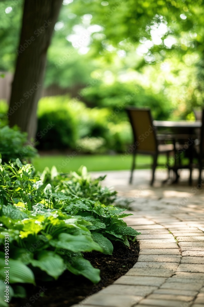 Lush backyard patio merging with a landscaped garden, backyard patio landscape, outdoor living design, Lush backyard patio merging with a landscaped garden, backyard patio landscape, outdoor living design,