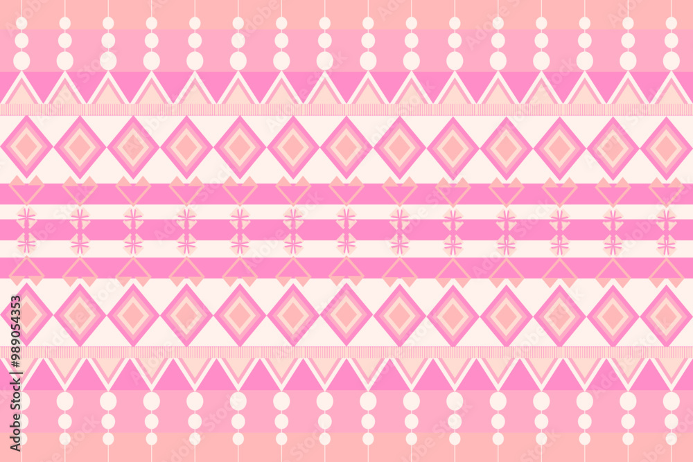 Colorful geometric ethnic pattern. Oriental, western, aztec, tribal traditional. seamless pattern. fabric, tile, background, carpet, wallpaper, clothing, sarong,wrapping, Batik, fabric,Vector pattern