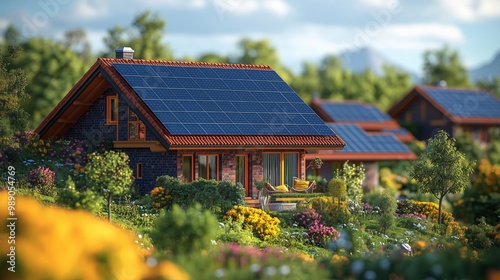 Solar Powered Homes in a Beautiful Landscape