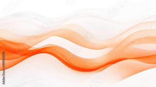 A beautiful white-orange gradient with dynamic flowing waves, perfect for adding a fresh, nature-inspired look to your eco-friendly designs