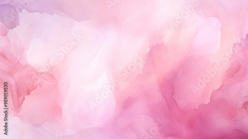 Pink and purple watercolor abstract background suitable for greeting cards, social media posts, invitations, and branding materials. Generative AI