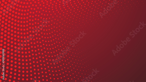 Red abstract background with halftone for backdrop or presentation