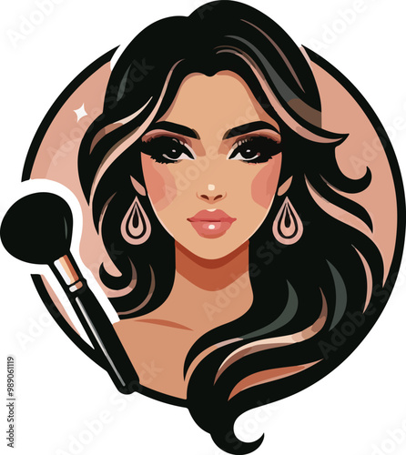 woman with make up brush