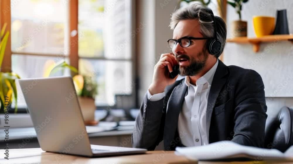 business person talking on phone business person talking on phone