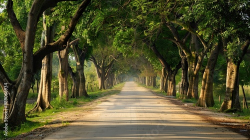 Bangladesh_Tree_Beautiful_scenery_road_background