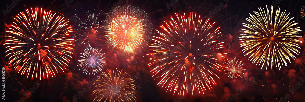 Copper Game Show Fireworks: Bursting Fire Design Copper Game Show Fireworks: Bursting Fire Design