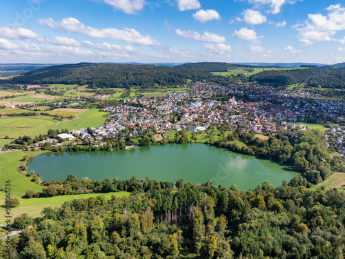 Der Steisslinger See im Hegau am westlichen Bodensee